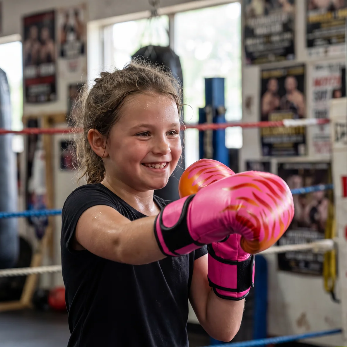 Girls Pink Boxing Gloves
